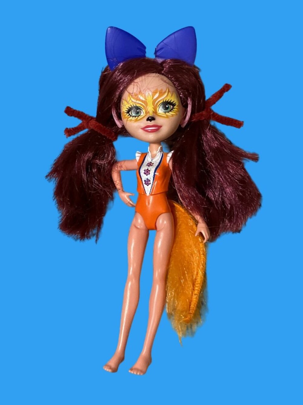 Enchantimals Felicity Fox Red Hair Orange Bushy Tail 6" Doll 2016 Mattel